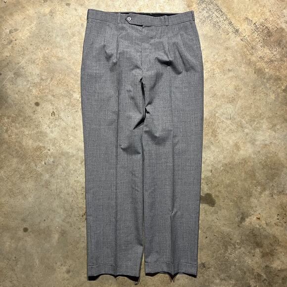 Vintage 70s John Michael Talon Grey Trouser Pants 34x32 - Picture 1 of 4
